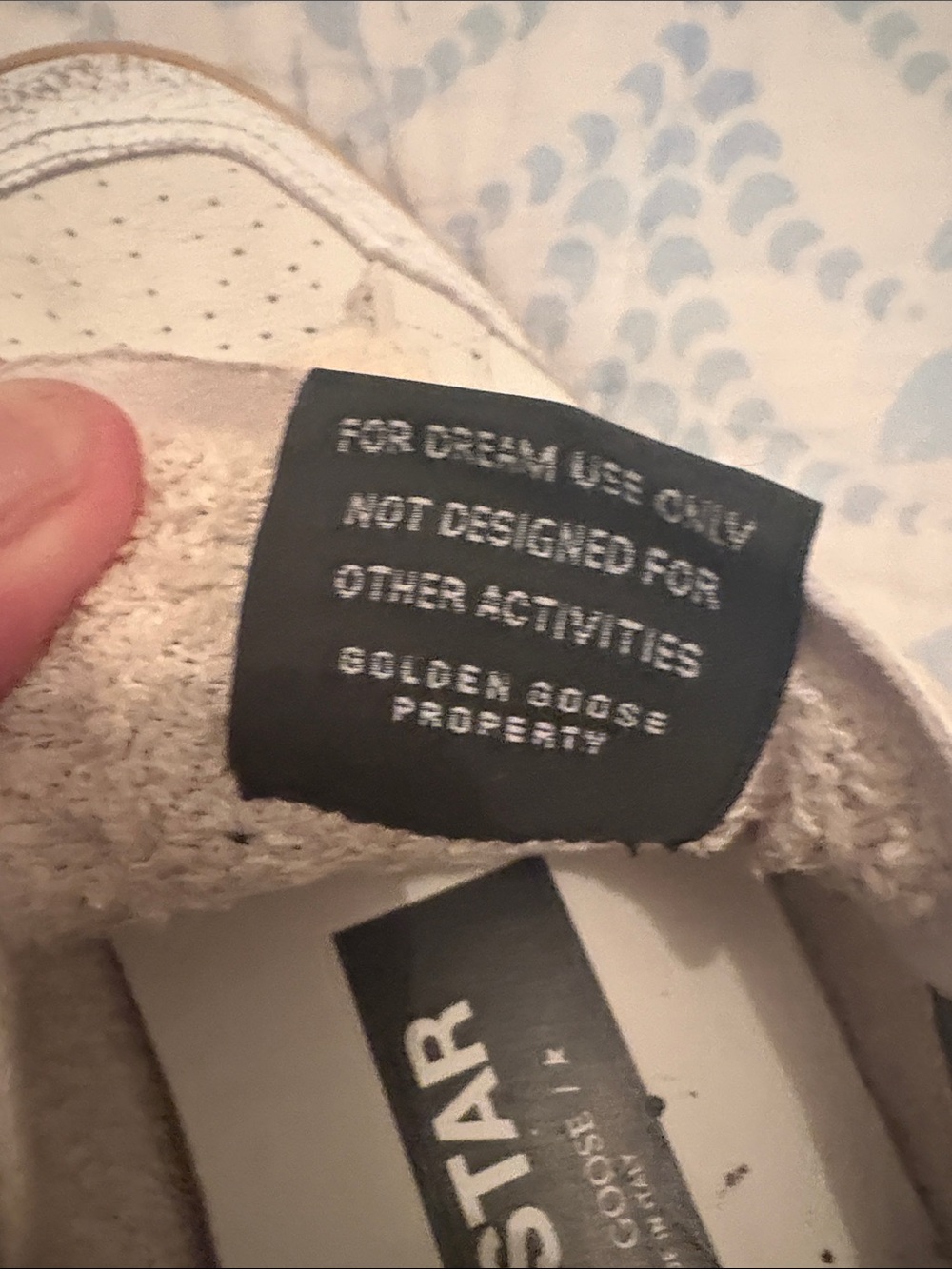 Golden Goose Women Cream and Black Star Sneakers - Picture 7 of 10